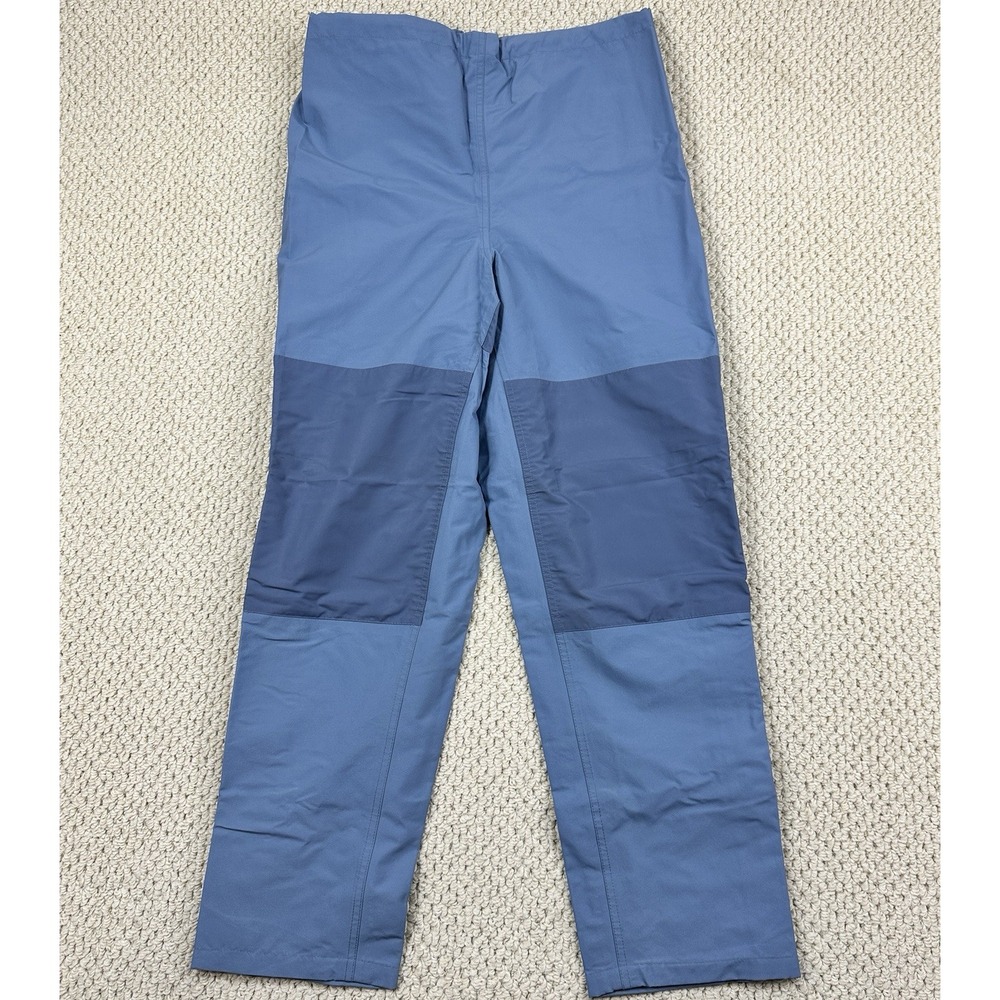 Vtg Cabelas Elastic Waist Goretex Pant Bottoms Mens Size M x 30" Blue Zip Cuffs